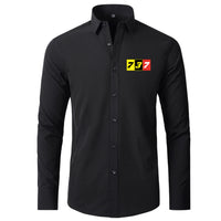 Thumbnail for Flat Colourful 737 Designed Long Sleeve Shirts