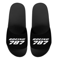 Thumbnail for Boeing 787 & Text Designed Sport Slippers