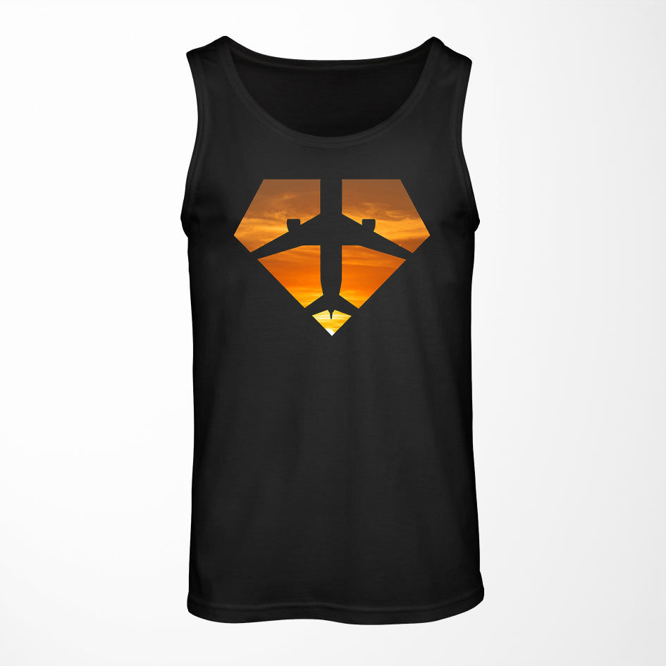 Supermen of The Skies (Sunset) Designed Tank Tops