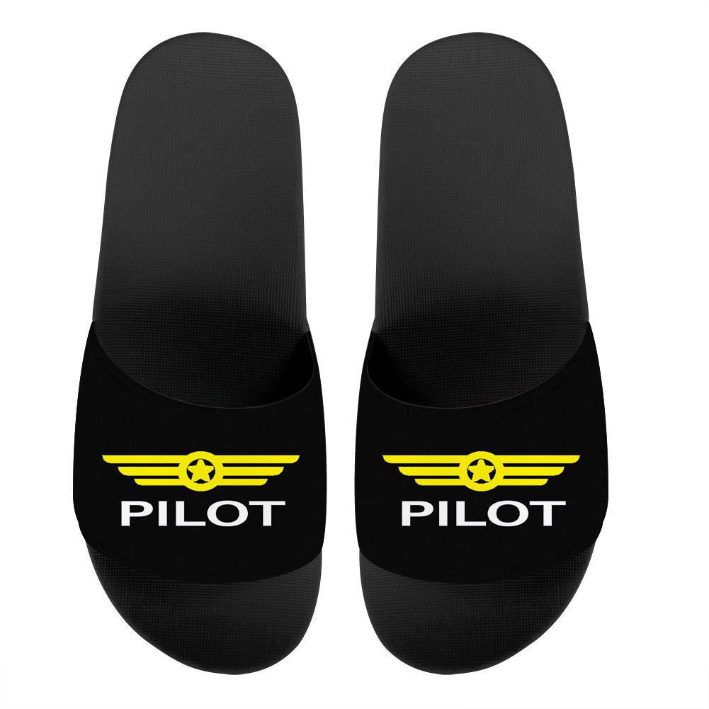 Pilot & Badge Designed Sport Slippers