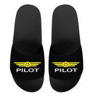 Thumbnail for Pilot & Badge Designed Sport Slippers