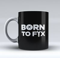 Thumbnail for Born To Fix Airplanes Designed Mugs