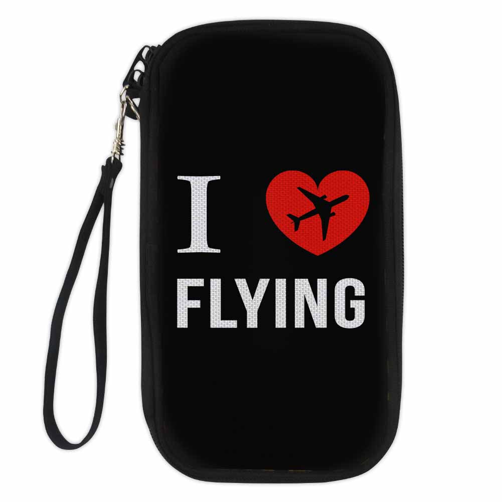 I Love Flying Designed Travel Cases & Wallets