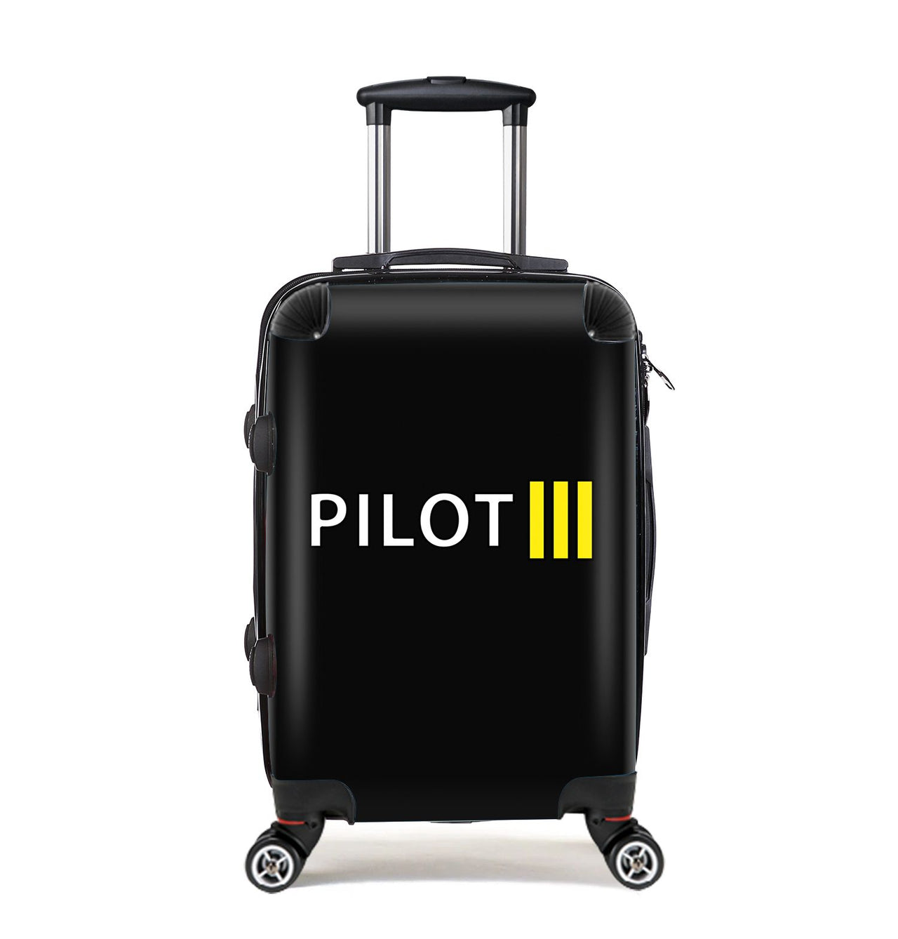 Pilot & Stripes (3 Lines) Designed Cabin Size Luggages