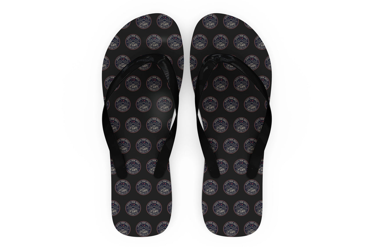 Fighter Jet 16 - Death From Above Designed Slippers (Flip Flops)