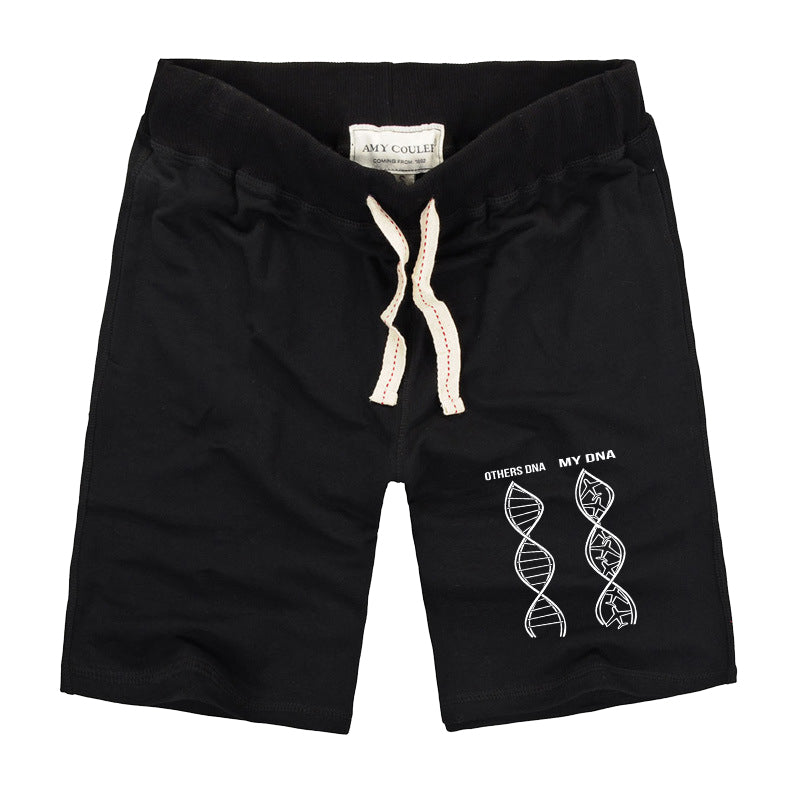 Aviation DNA Designed Cotton Shorts