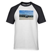 Thumbnail for Face to Face with Airbus A400M Designed Raglan T-Shirts