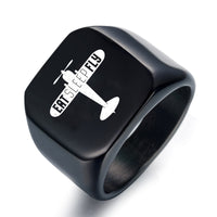 Thumbnail for Eat Sleep Fly & Propeller Designed Men Rings