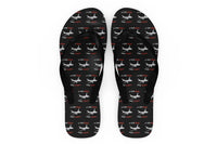 Thumbnail for Let Your Dreams Take Flight Designed Slippers (Flip Flops)