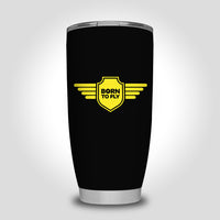 Thumbnail for Born To Fly & Badge Designed Tumbler Travel Mugs