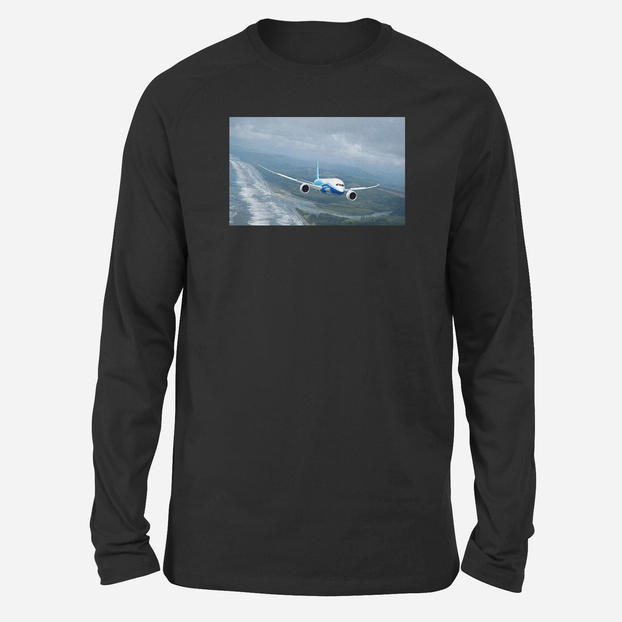 Cruising Boeing 787 Designed Long-Sleeve T-Shirts