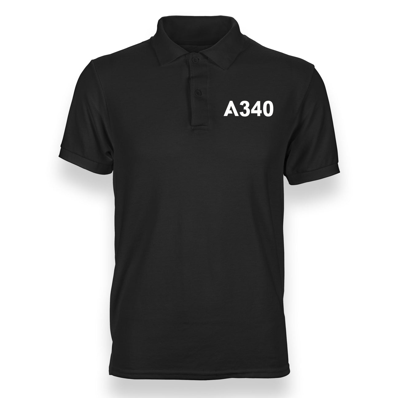 A340 Flat Text Designed "WOMEN" Polo T-Shirts