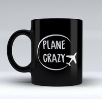 Thumbnail for Plane Crazy Designed Black Mugs