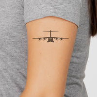 Thumbnail for Airbus A400M Silhouette Designed Tattoes
