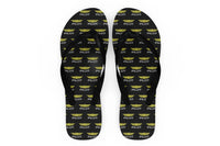 Thumbnail for Pilot & Badge Designed Slippers (Flip Flops)