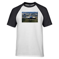 Thumbnail for Amazing View with Blue Angels Aircraft Designed Raglan T-Shirts