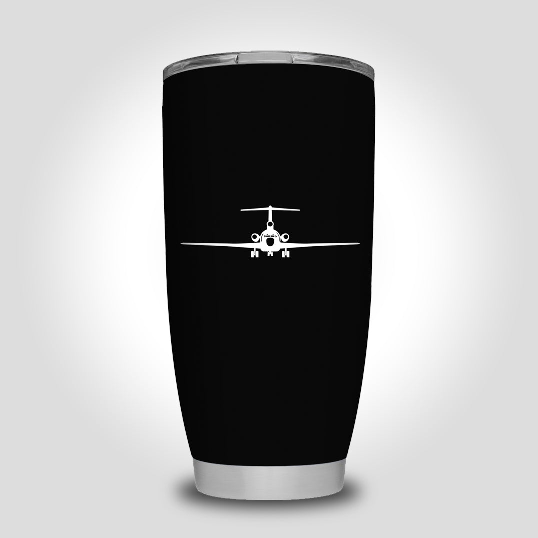 Boeing 727 Silhouette Designed Tumbler Travel Mugs