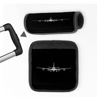 Thumbnail for Airbus A340 Silhouette Designed Neoprene Luggage Handle Covers