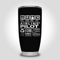 Thumbnail for Airline Pilot Label Designed Tumbler Travel Mugs