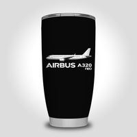 Thumbnail for The Airbus A320Neo Designed Tumbler Travel Mugs