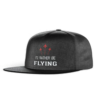 Thumbnail for I'D Rather Be Flying Designed Snapback Caps & Hats