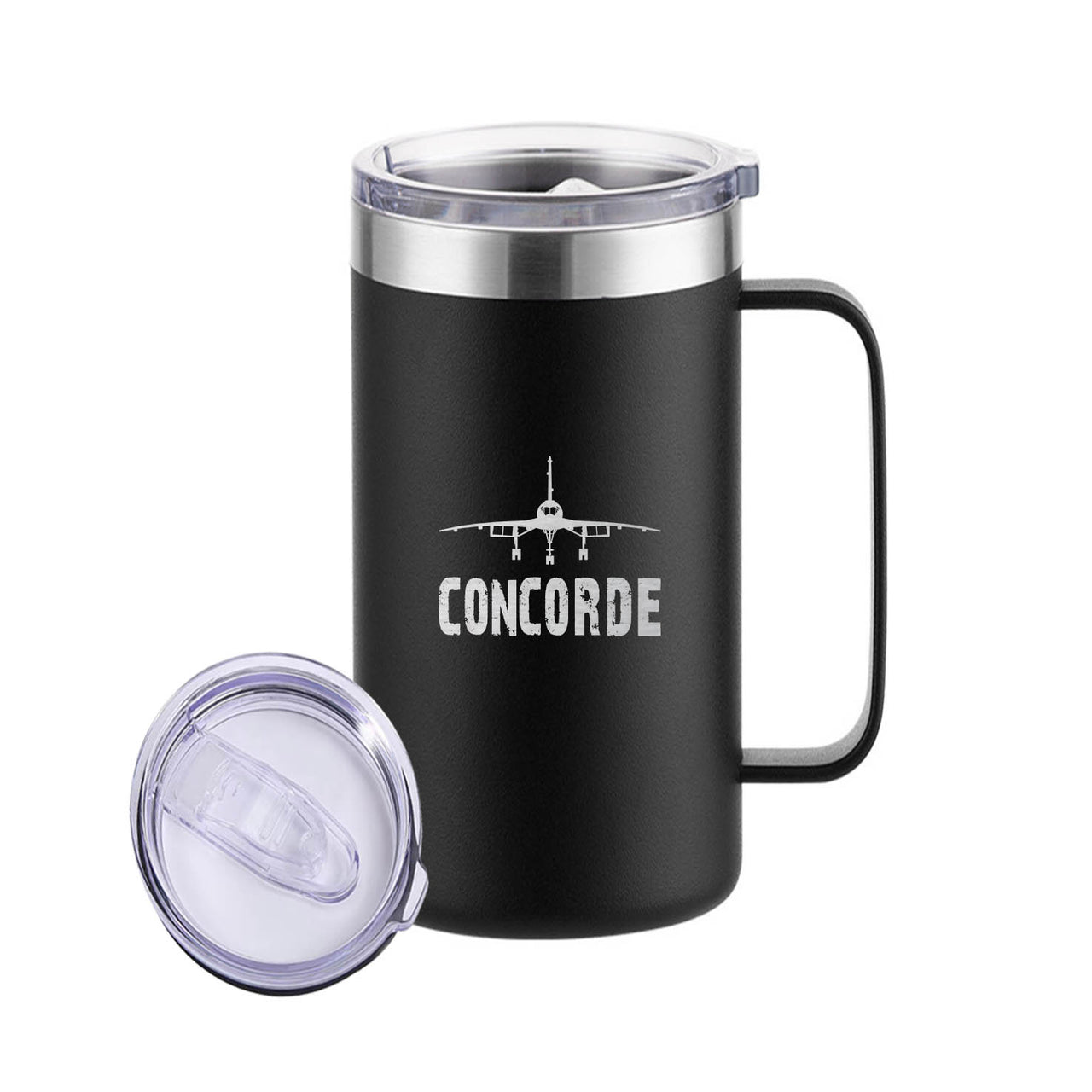 Concorde & Plane Designed Stainless Steel Beer Mugs