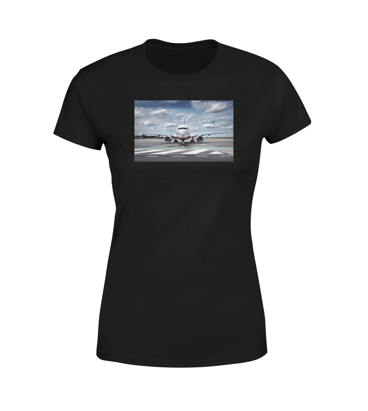 Amazing Clouds and Boeing 737 NG Designed Women T-Shirts