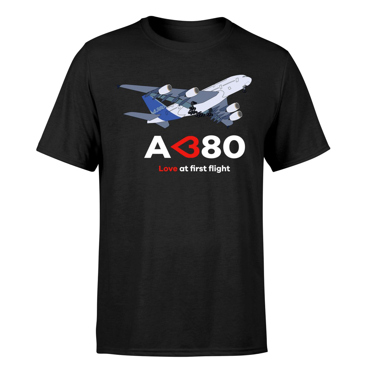 Airbus A380 Love at first flight Designed T-Shirts