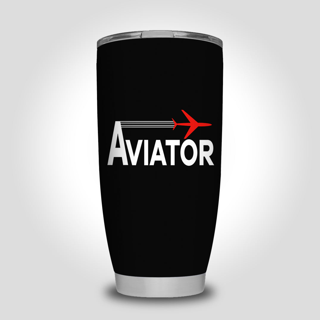 Aviator Designed Tumbler Travel Mugs