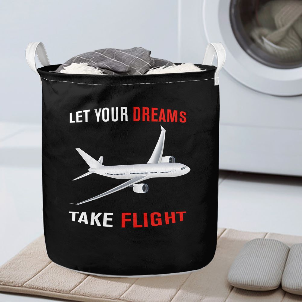 Let Your Dreams Take Flight Designed Laundry Baskets