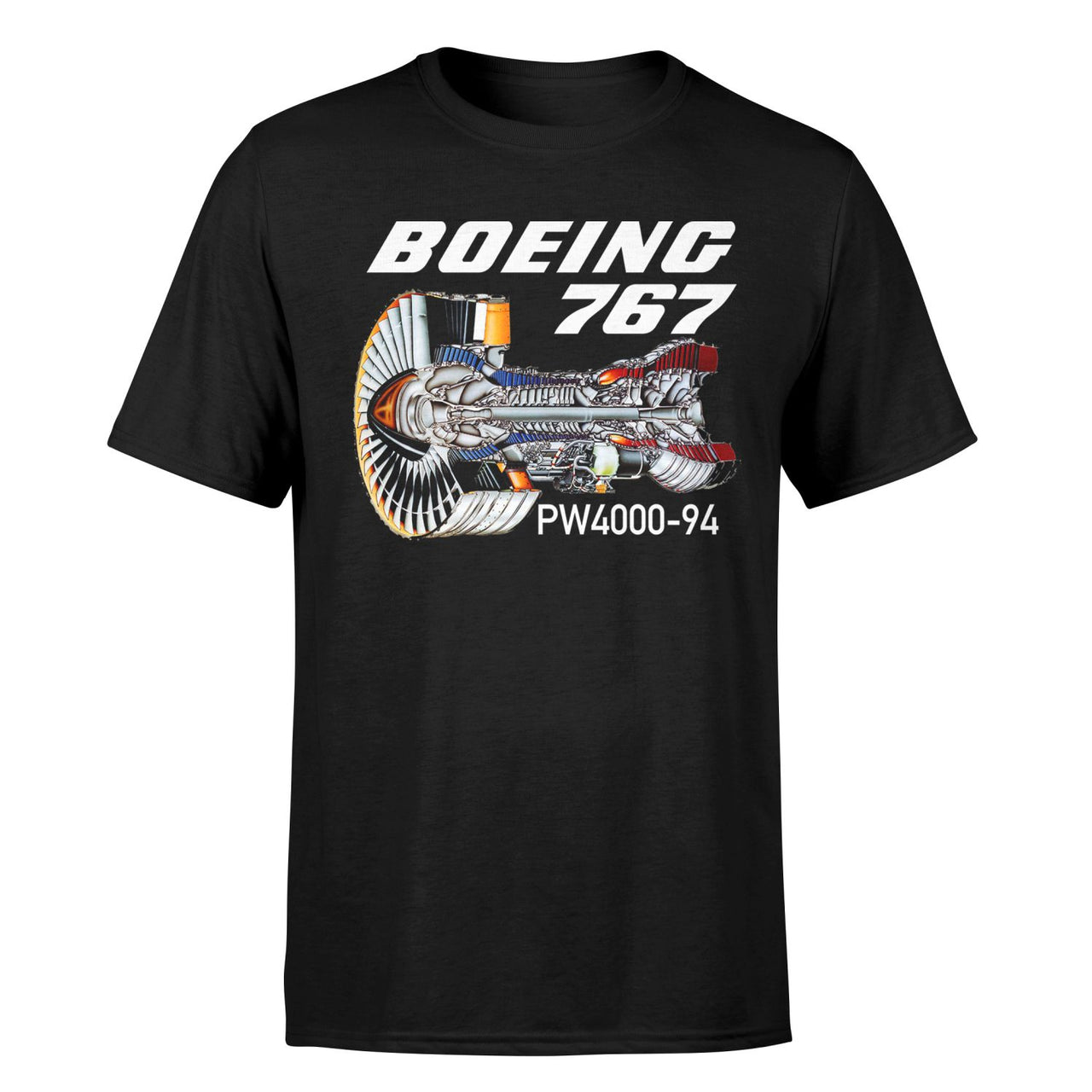 Boeing 767 Engine (PW4000-94) Designed T-Shirts