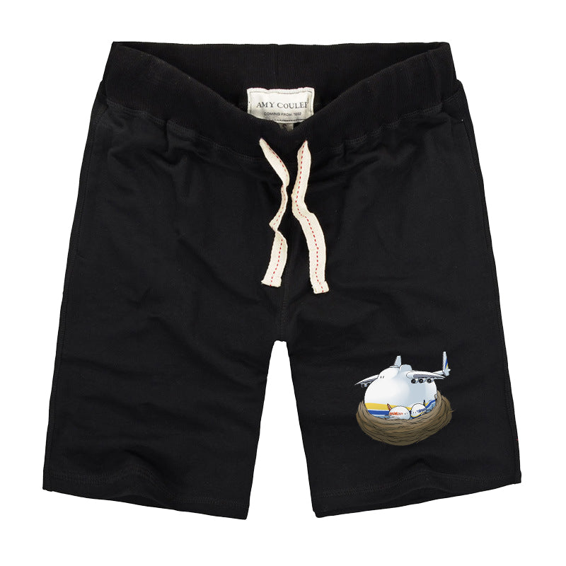 Antonov 225 Nesting Designed Cotton Shorts