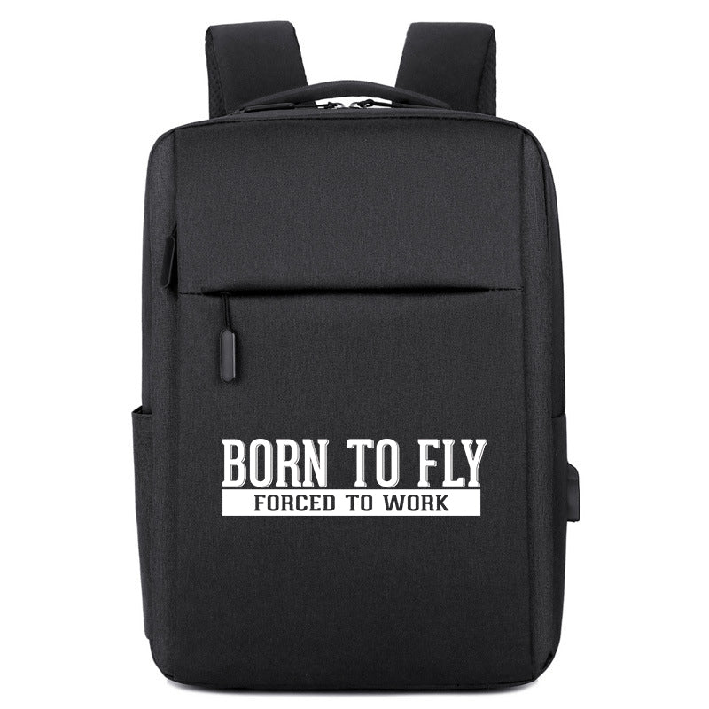 Born To Fly Forced To Work Designed Super Travel Bags