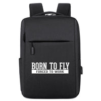 Thumbnail for Born To Fly Forced To Work Designed Super Travel Bags