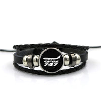 Thumbnail for The Boeing 747 Designed Leather Bracelets