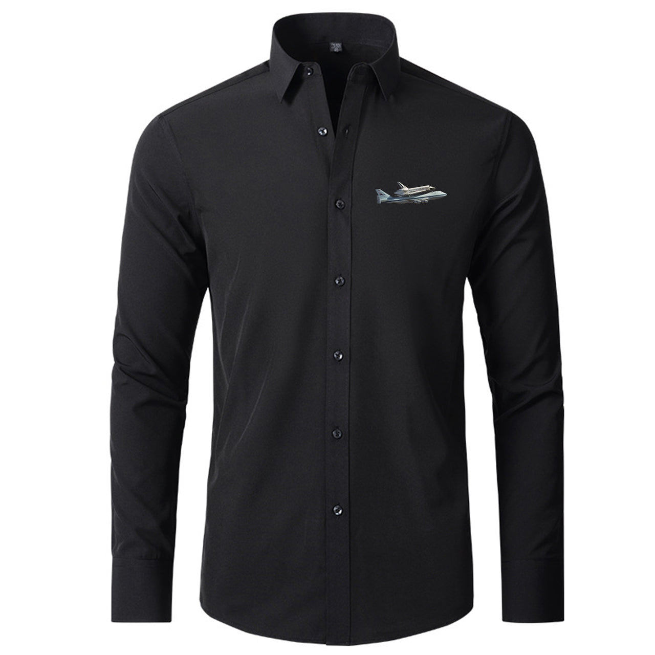 Space shuttle on 747 Designed Long Sleeve Shirts