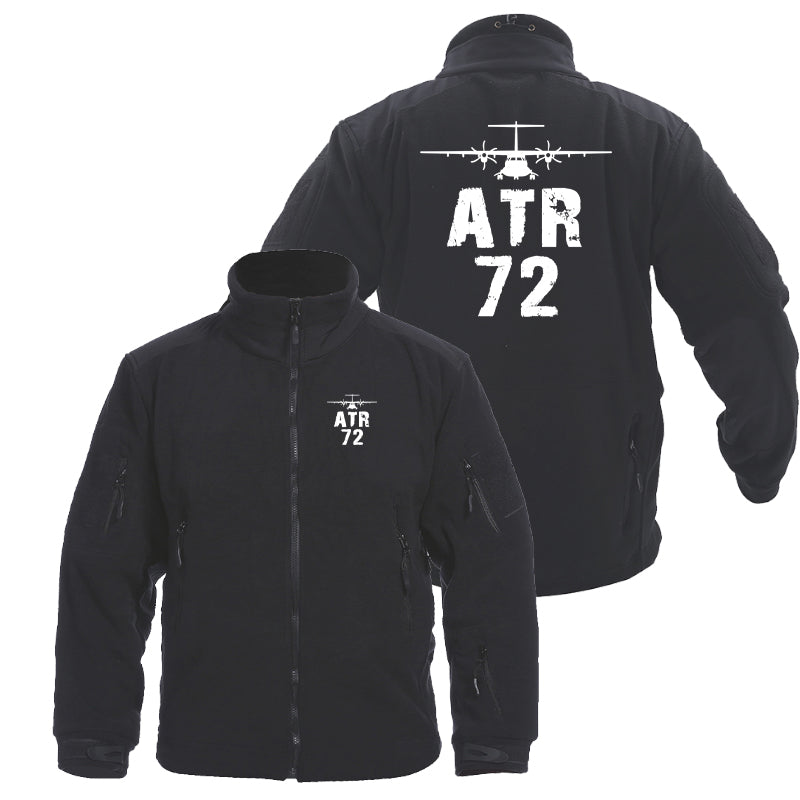 ATR-72 & Plane Designed Fleece Military Jackets (Customizable)
