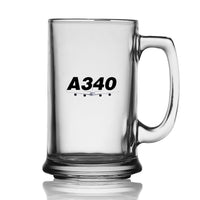 Thumbnail for Super Airbus A340 Designed Beer Glass with Holder