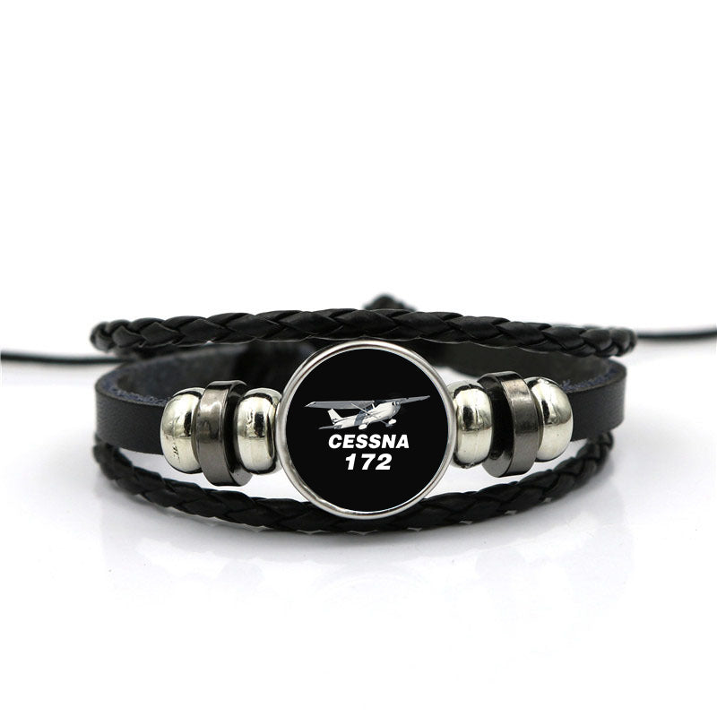 The Cessna 172 Designed Leather Bracelets