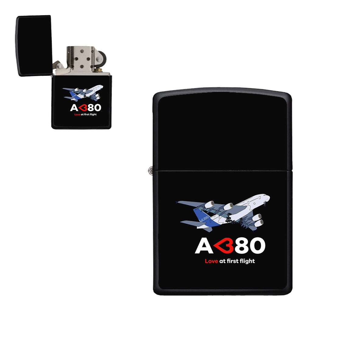 Airbus A380 Love at first flight Designed Metal Lighters