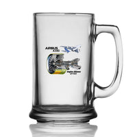 Thumbnail for Airbus A380 & GP7000 Engine Designed Beer Glass with Holder