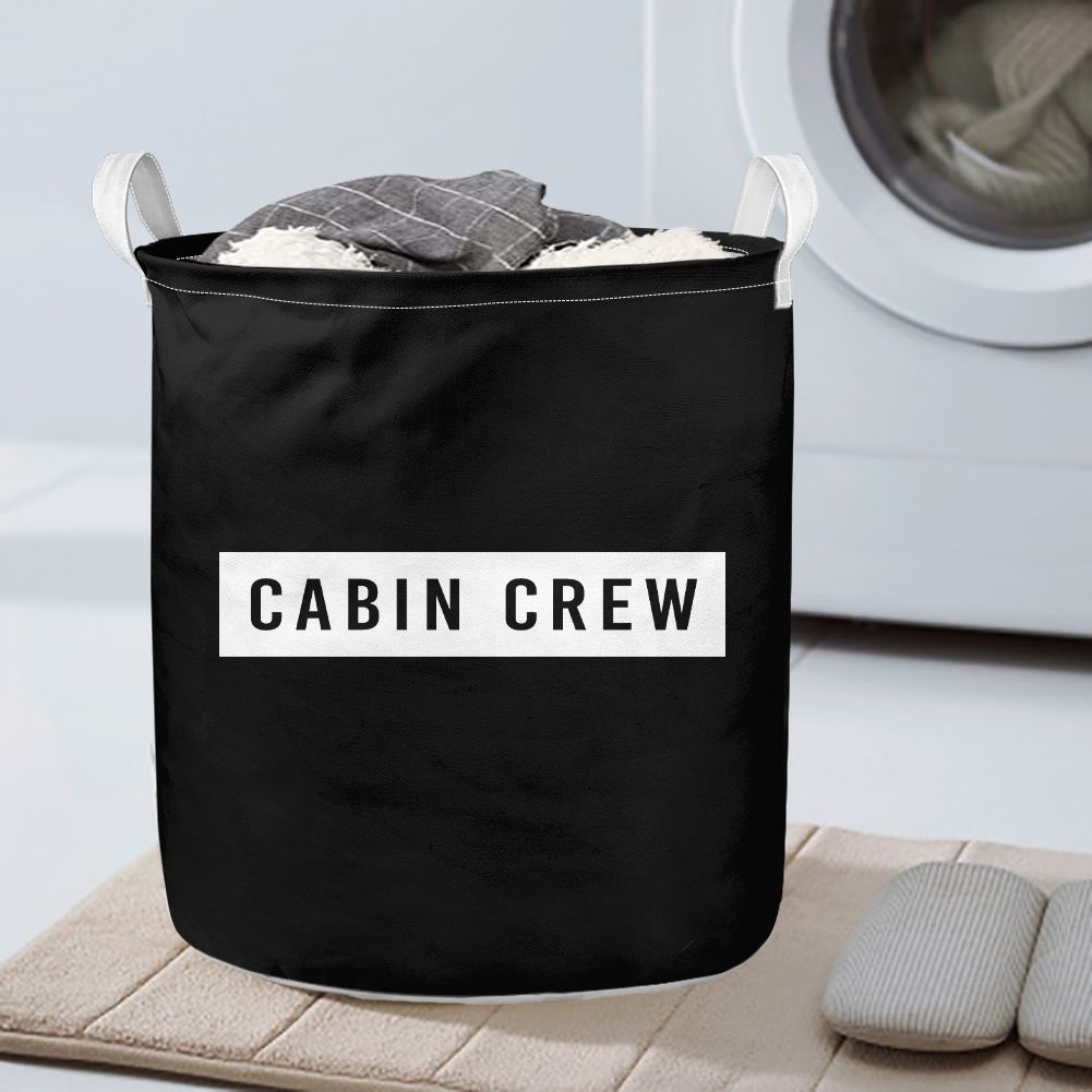 Cabin Crew Text Designed Laundry Baskets