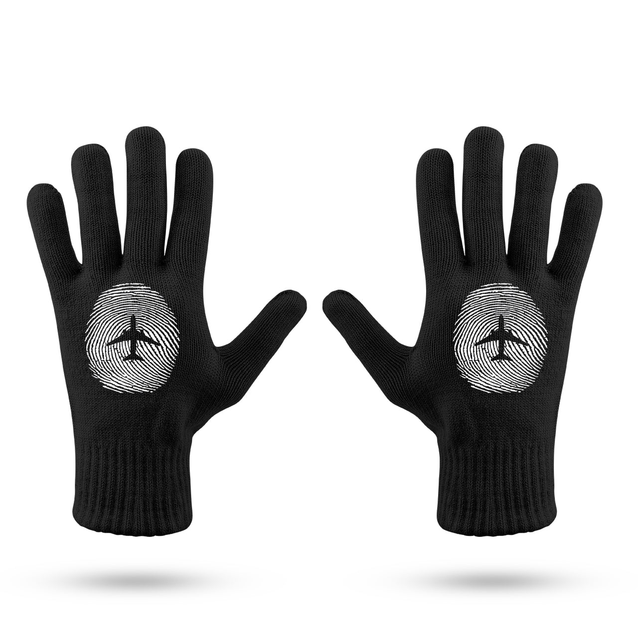 Aviation Finger Print Designed Gloves