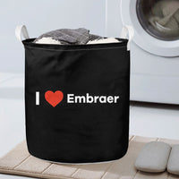 Thumbnail for I Love Embraer Designed Laundry Baskets