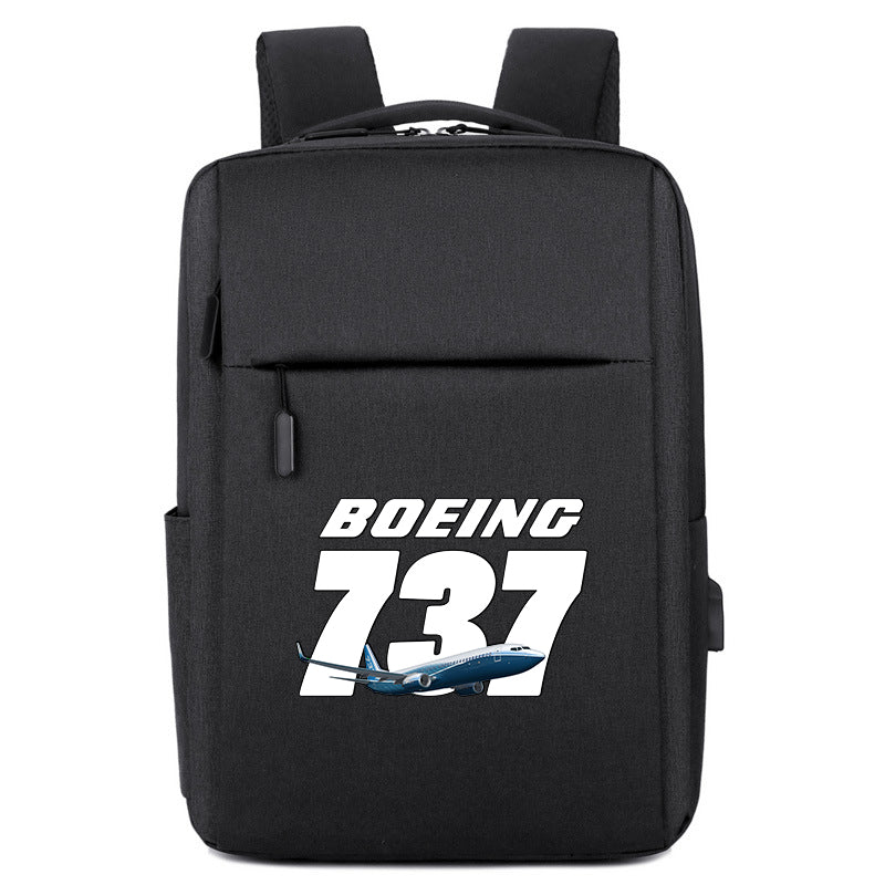 Super Boeing 737+Text Designed Super Travel Bags