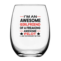 Thumbnail for I am an Awesome Girlfriend Designed Beer & Water Glasses