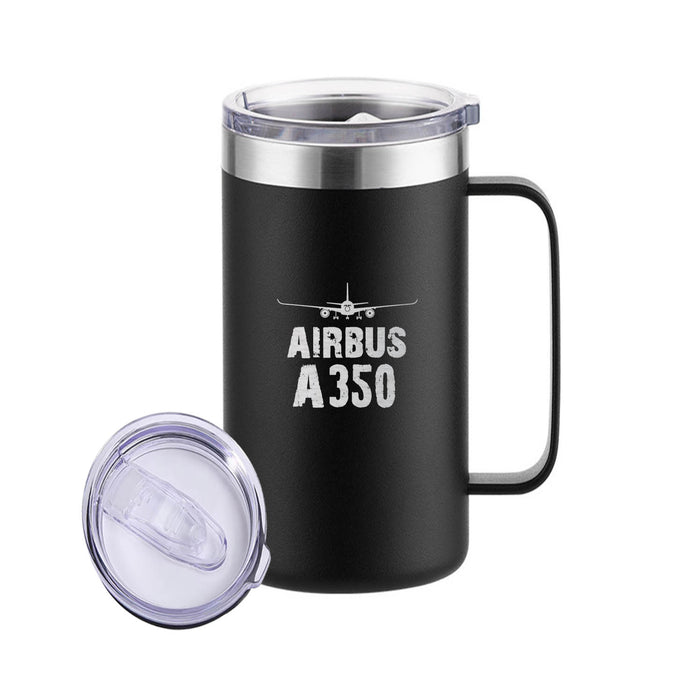 Airbus A350 & Plane Designed Stainless Steel Beer Mugs