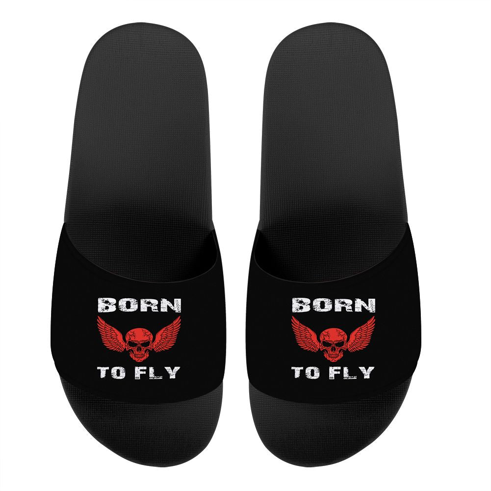 Born To Fly SKELETON Designed Sport Slippers