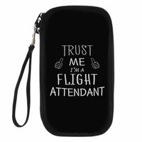 Thumbnail for Trust Me I'm a Flight Attendant Designed Travel Cases & Wallets