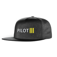 Thumbnail for Pilot & Stripes (3 Lines) Designed Snapback Caps & Hats